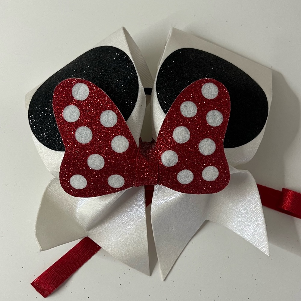 Minnie Mouse Competition Cheer Bow